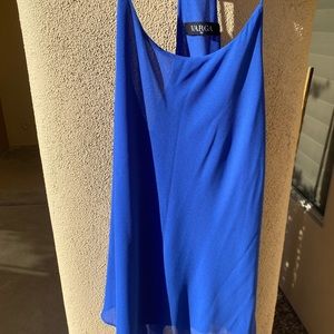 Royal blue sleeveless tank top